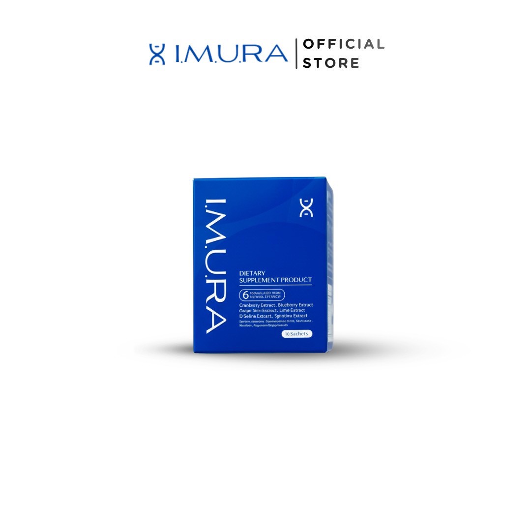 I.M.U.RA (DIETARY SUPPLEMENT PRODUCT) 10 SACHETS วิตามินเสริมกล่องเล็ก ขนาด 10 ซอง ราคาเต็ม 1,490. [ราคาโปรโมชัน 990.-]