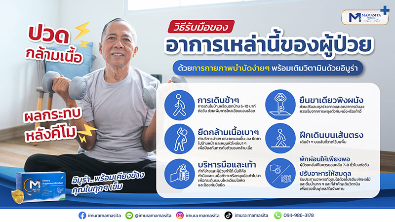 ปวดกล้ามเนื้อ ผลกระทบหลังคีโม ,ฟื้นฟูผู้ป่วย หลังคีโม