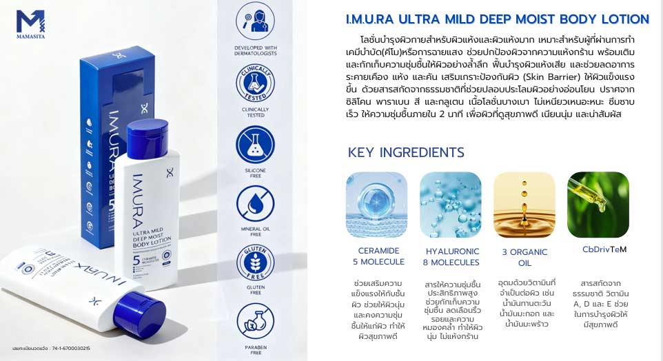 บำรุงผิวแห้ง Body Lotion-imurathailand