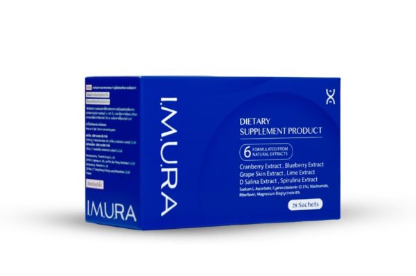 I.M.U.RA (DIETARY SUPPLEMENT PRODUCT) 28 SACHETS วิตามินเสริมกล่องใหญ่ ขนาด 28 ซอง ราคาเต็ม 2,900. [ราคาโปรโมชัน 2,200.-]