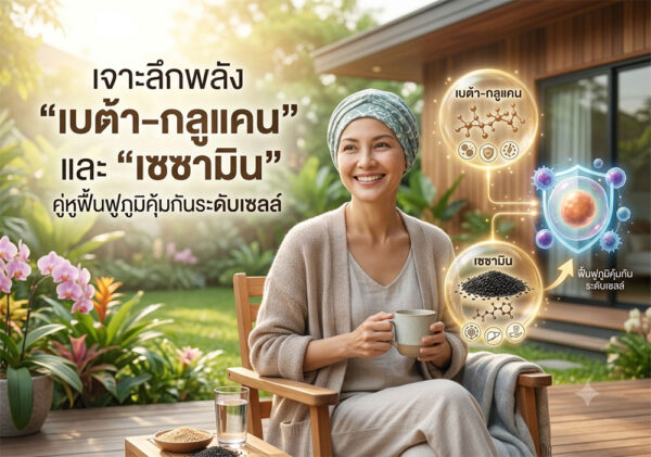 เจาะลึกพลัง "เบต้า-กลูแคน" และ "เซซามิน" คู่หูฟื้นฟูภูมิคุ้มกันระดับเซลล์